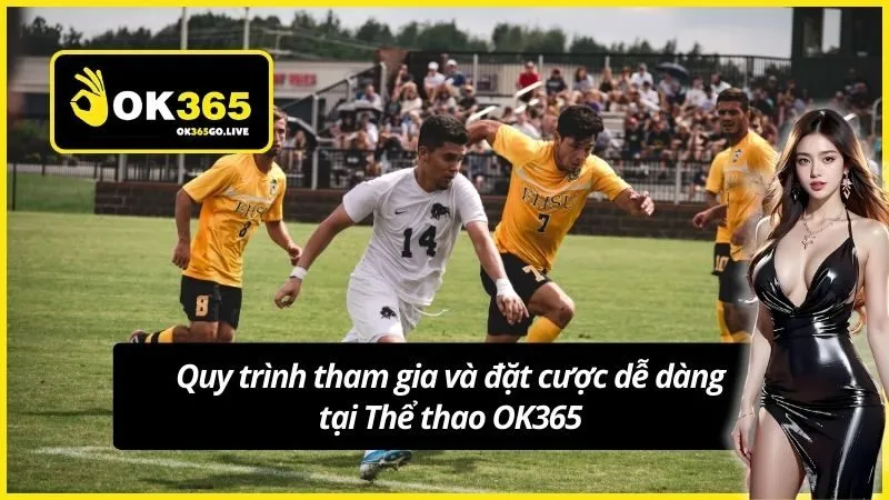 Quy trình tham gia và đặt cược dễ dàng tại Thể thao OK365